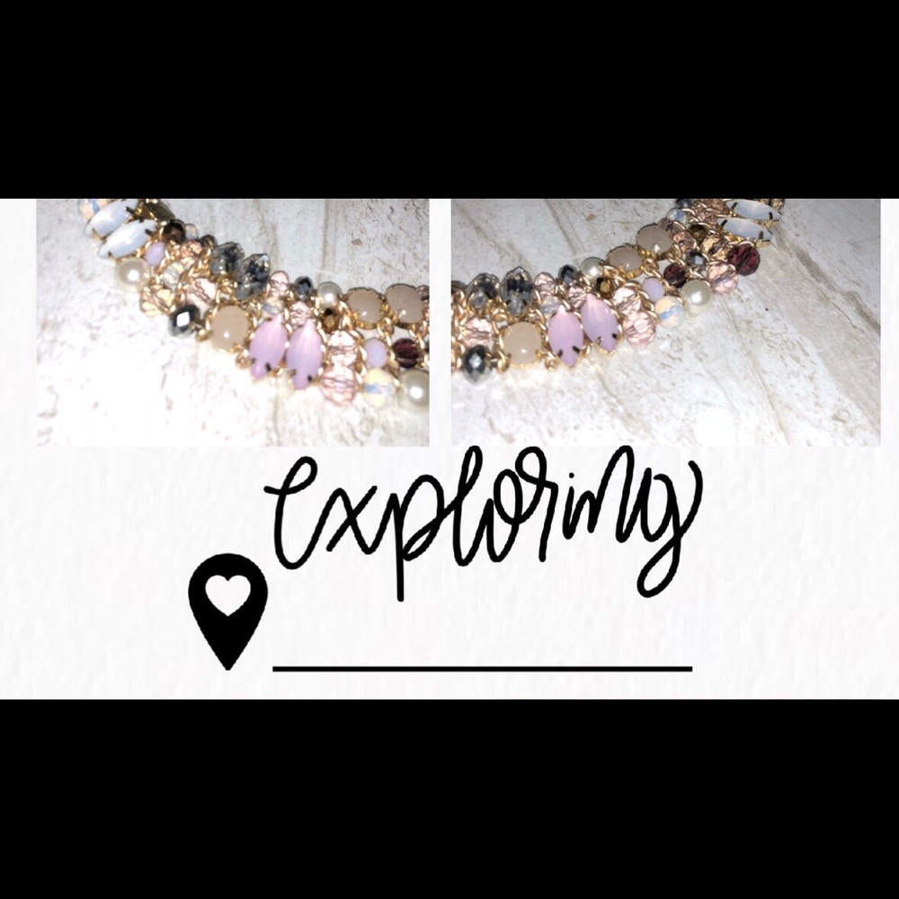 Multi pastel color necklace